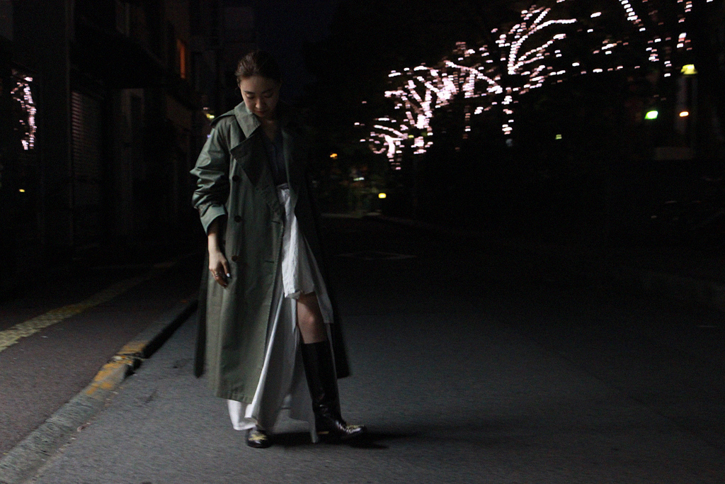 トレンチコートAURALEE FINX CHAMBRAY BIG TRENCH COAT 3 - トレンチコート