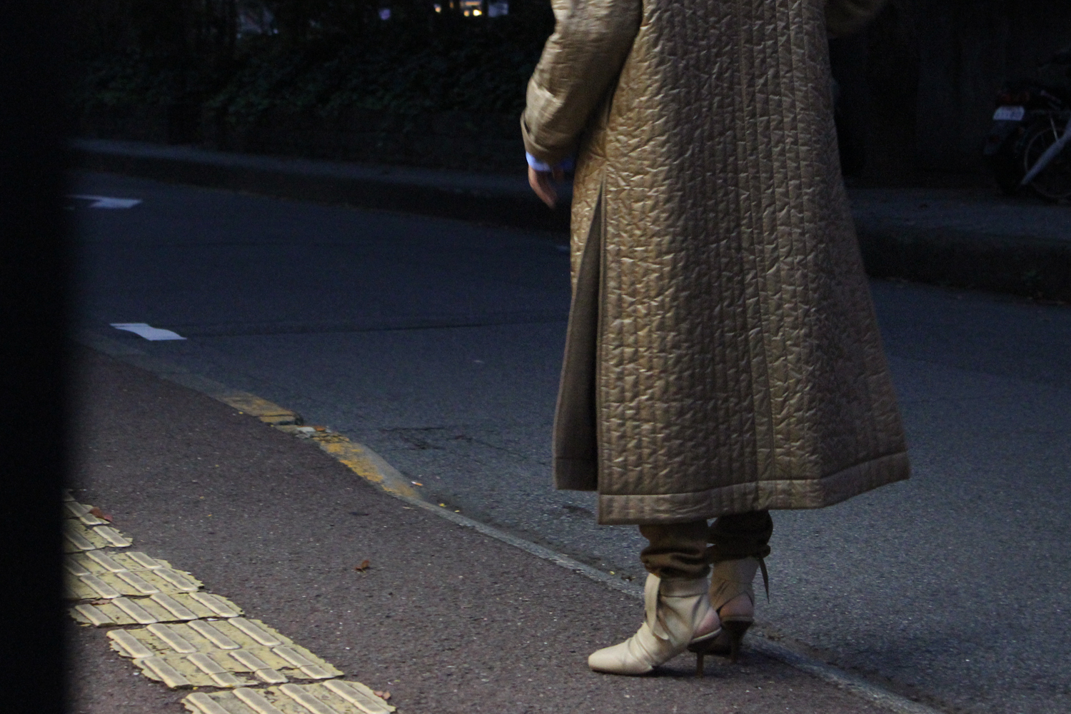 WRYHT - asymmetry front reversible oriental coat: VIOLA STELLA
