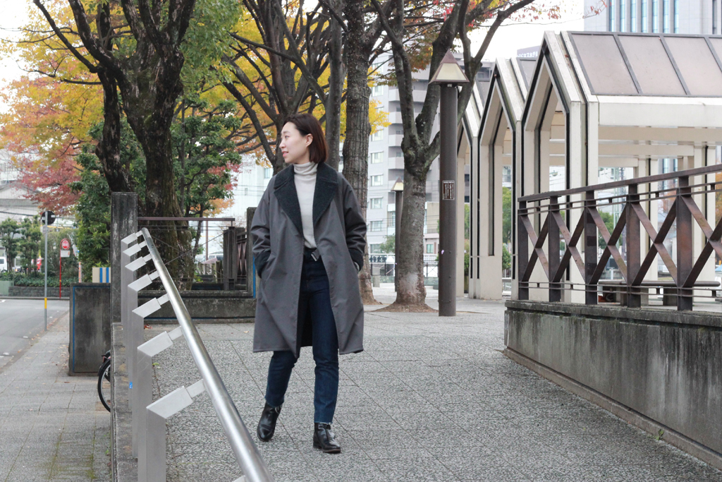 COMOLI - タイロッケンコート: VIOLA STELLA women's blog COMOLI - タイロッケンコート: VIOLA STELLA women's blog