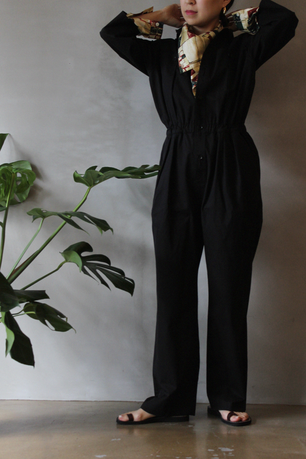 AURALEE - WASHED CAVALRY TWILL JUMPSUIT: VIOLA STELLA women's blog